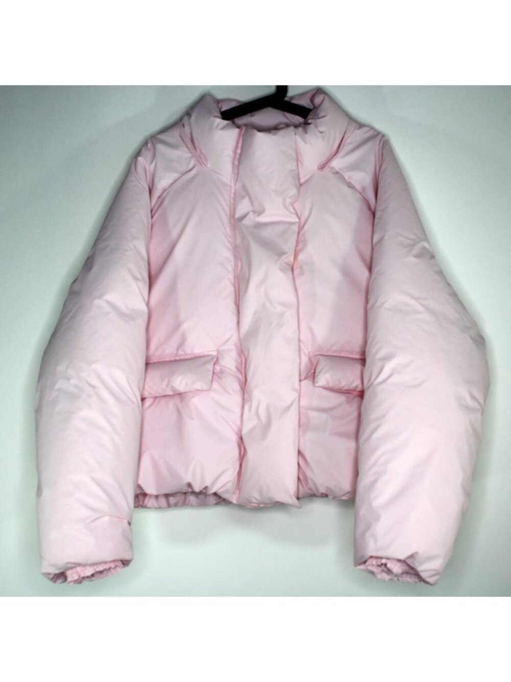KHY Womens Large Standard Pink Puffer Jacket M1147